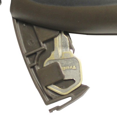 Ergonomic Black and Gray Steel Auto Assist Grab Bar