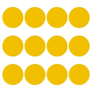 Unique Bargains Self-Adhesive Waterproof PVC Classroom Round Floor Sticker 12 Pcs - 1 of 4
