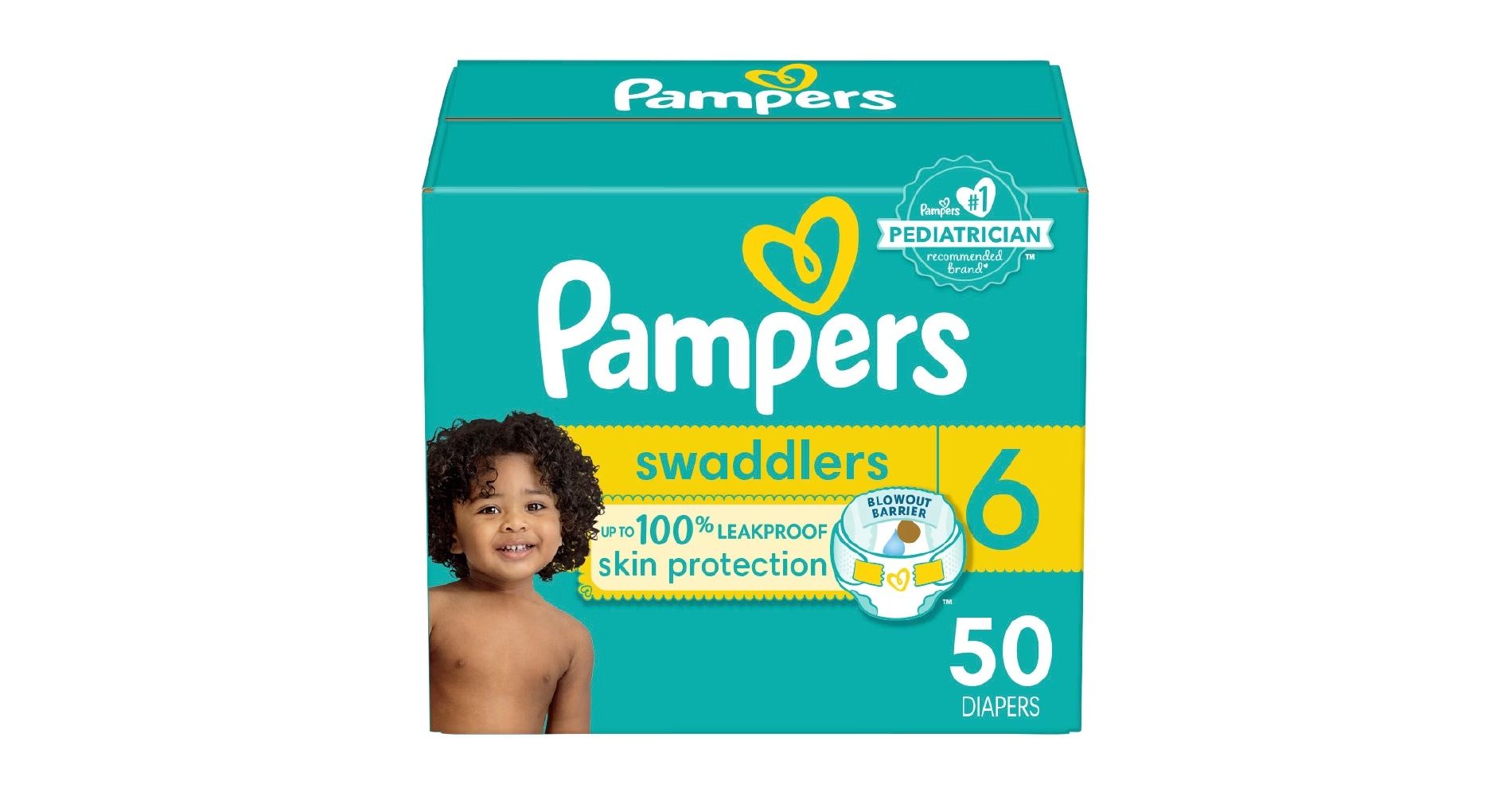 Pampers Swaddlers Sensitive Disposable Diapers - Size 6 - 50ct