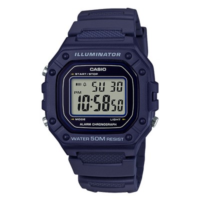 blue sports watch