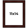 PosterPalooza | Photo Size Distressed Brown Picture Frame - UV Acrylic, Foam Board Backing, Hanging Hardware - 2 of 4