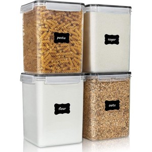 4 PCS Large Food Storage Containers 5.2L, BPA Free Airtigh - 1 of 4