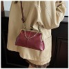 Generic Lock Crossbody Bag PU Medium Handbags Kiss Clasp Crossbody Shoulder Bags Tote Purse Messenger Handbag - 3 of 4