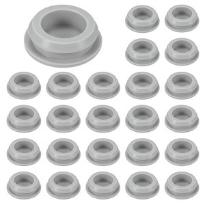 Unique Bargains Rubber Corrosion-Resistant Silicone Snap-in Locking Hole Plugs Gray - 1 of 4