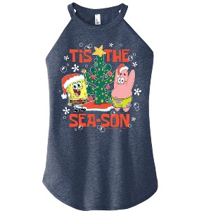 Women's - SpongeBob SquarePants - Tis The Season Graphic High Neck Tank - 1 of 4