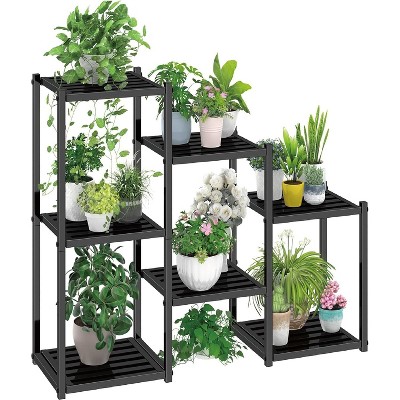 Simple Trending Plant Stand Indoor Outdoor, Heavy Duty Metal Waterproof 7 Tiered Shelf