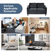 CAVINAS Modern Single Velvet Futon Sofa Couch with Thicken Cushion,Comfortable Sectional Sofa Couch for Living Room,Bedroom - 4 of 4