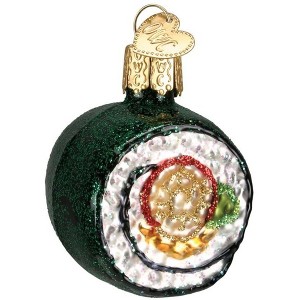 Old World Christmas Blown Glass Ornament for Christmas Tree, Sushi Roll - 1 of 3