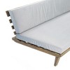 Modern 2 Seat Sofa Bench Chair, Indoor Outdoor Acacia Wood Loveseat Sofa Chair With Water-resistant Cushions - 4 of 4