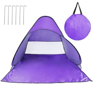 iMountek"Pop-Up Beach Tent Sun Shade Shelter, UV Protection, Waterproof, for 2-3 People with Net Window"BlueCoffeeGreenPurple&Red - 1 of 4