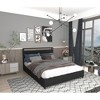 King Size Bed Frame with Storage Headboard and Charging Station - 3 of 4