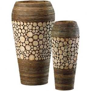 Cyan Design - Oblong - Slice Vases - 10.25 Inches Wide By 20.25 Inches High - 1 of 1