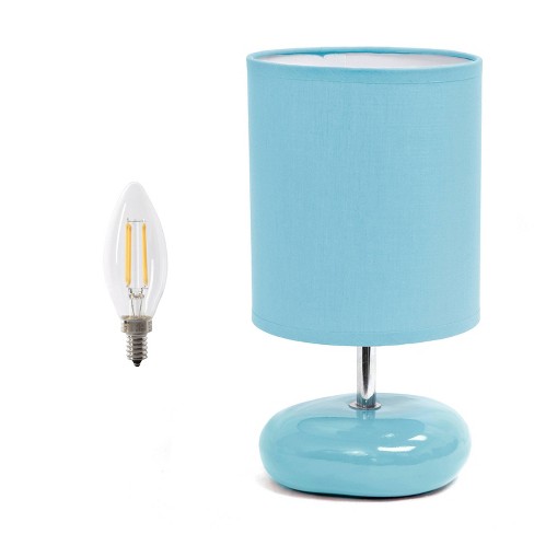 Simple Designs 10.24" Stonies Small Stone Look Table Bedside Lamp (Includes LED Light Bulb) - image 1 of 4