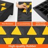 Rubber Driveway Curb Ramps, 15 Ton Capacity Heavy Duty Car Ramp, 2.5 Inch High Curbside Bridge Ramp, 4ft Motorcycle Ramp for Loading Dock Garage - 4 of 4