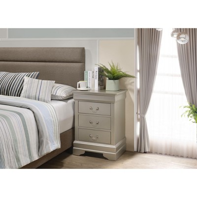 NicBex 3 Drawers Nightstand Modern Bedside Table with Storage End Table for Living Room, Bedroom, Study