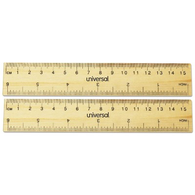 Universal Clear Plastic Ruler Standard/metric 6 59025 : Target