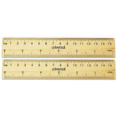 Universal Clear Plastic Ruler Standard/Metric 6 59025