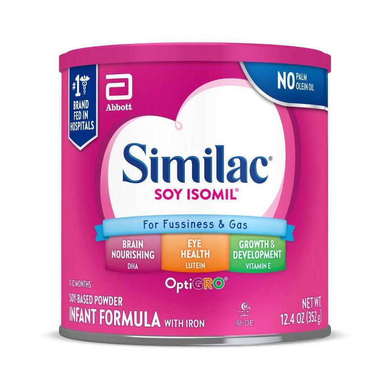 Similac Soy Isomil Powder Infant formula - 12.4oz, 1 of 9