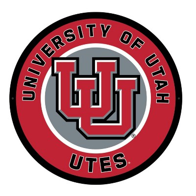 Evergreen Ultra-Thin Edgelight LED Wall Decor, Round, University of Utah- 23 x 23 Inches Made In USA