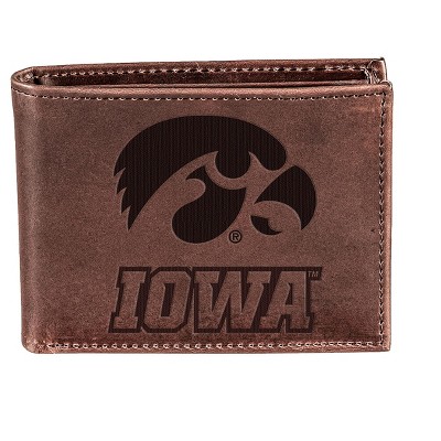 Evergreen University of Iowa Crazy Horse Collection Bi-Fold Wallet