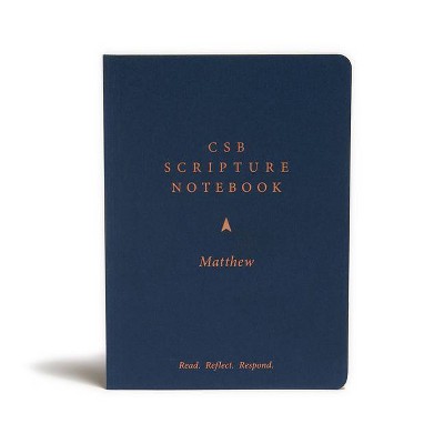 CSB Scripture Notebook, Matthew - by  Csb Bibles by Holman (Paperback)