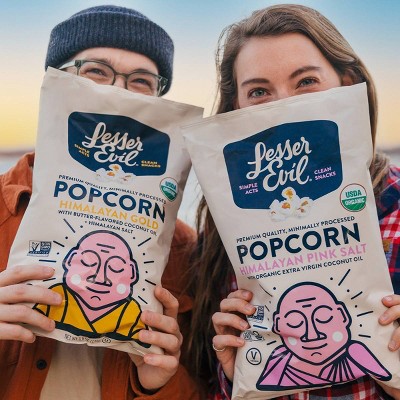 LesserEvil Organic Popcorn Himalayan Sea Salt - 4.6-oz