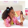 Barbie 12.7" Fashionista Pink and Orange Check Dress Doll Black Hair/Brown Eyes - 2 of 4