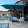 PURPLE LEAF 9' X 11.5' Patio Umbrella Outdoor Cantilever Rectangle Umbrella Aluminum Umbrella with 360-degree Rotation for Garden Pool Patio - 3 of 4