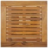 vidaXL Bar Table Gray 23.6 in.x23.6 in.x43.3 in. Poly Rattan and Solid Acacia Wood - 4 of 4