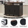 YOOCOZZ 46.5" Rolling Kitchen Island with Drop Leaf, Storage Cabinets, Racks and Drawers, Power Supply - 3 of 4
