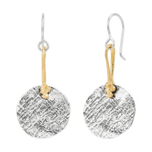 Silpada 'Mastermind' Sterling Silver with 14K Yellow Gold Plating Drop Earrings - 1 of 4
