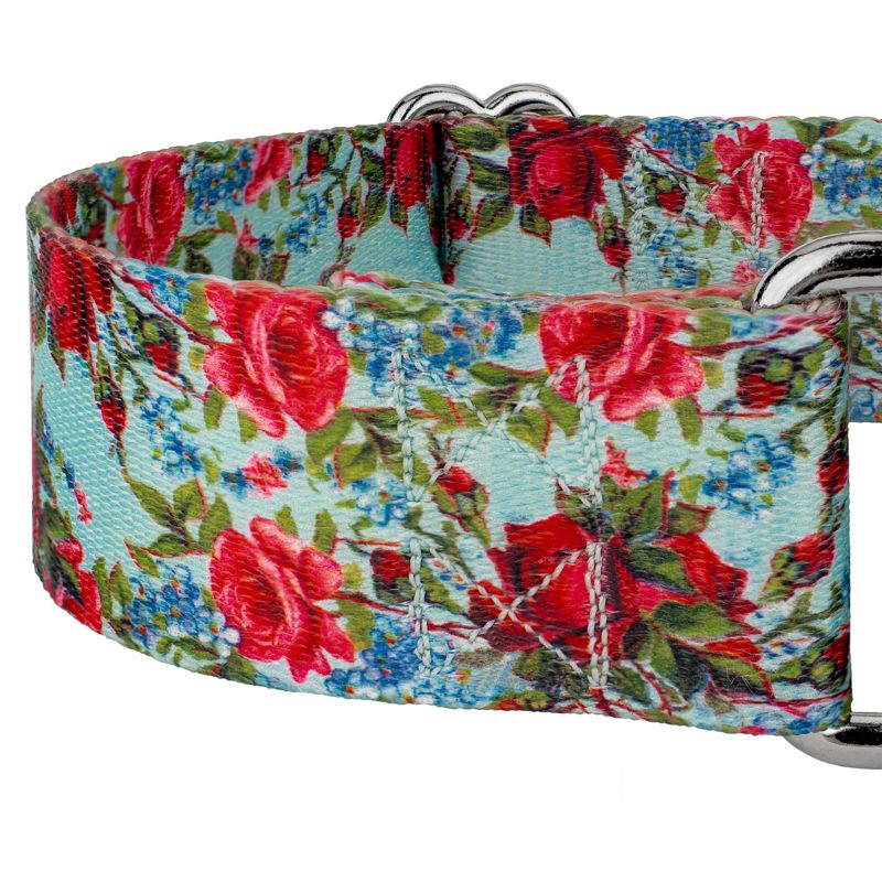 Country Brook Petz 1 1/2 Inch Vintage Roses Martingale Dog Collar, 5 of 6