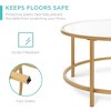 Best Choice Products 36in Round Tempered Glass Coffee Table for Home, Living Room, Dining Room - 4 of 4