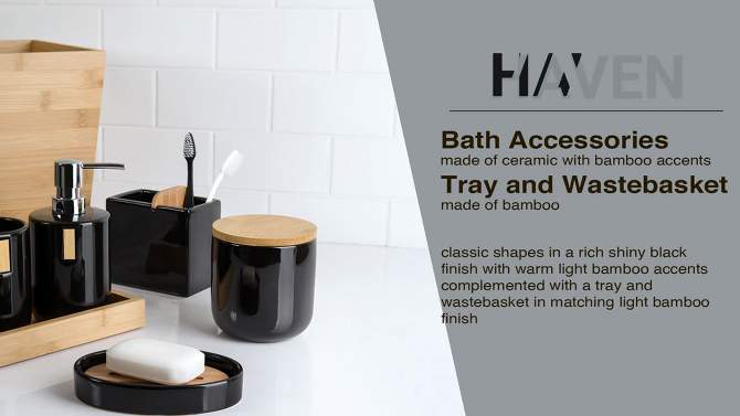 Haven Soap Dish Black - Allure Home Creations, 2 of 8, play video