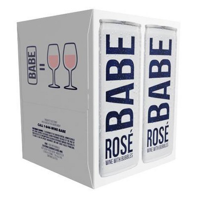 BABE Rosé  Wine - 4pk/250ml Cans