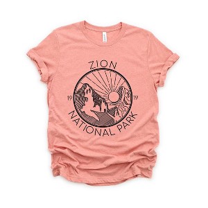 Simply Sage Market Women's Zion National Park Short Sleeve Graphic Tee - 1 of 4