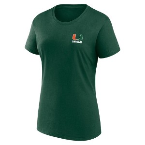 NCAA Miami Hurricanes Women's Bi-Blend Crew T-Shirt - 1 of 3