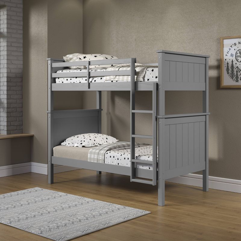 Deirdra Kids' Bunk Bed Gray - Linon, 2 of 8