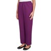 Alfred Dunner Women's All Around Elastic Poly Accord Pant Size 16 Amthyst - 3 of 4