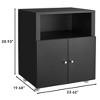 Dolonm Black /White Metal Printer Stand with File Cabinet, Storage Cabinet - 3 of 4