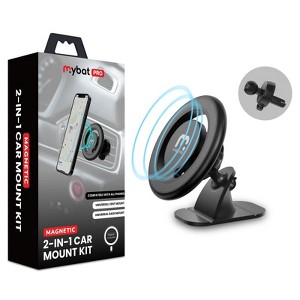 MyBat Pro 2-in-1 Magnetic Car Mount Kit - Black - 1 of 1