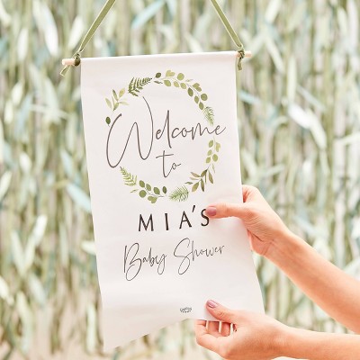 Baby Shower Customizable Welcome Sign