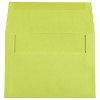 JAM Paper A7 Colored Invitation Envelopes 5.25 x 7.25 Ultra Lime Green 96151 - 2 of 4