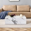 NicBex Contemporary Rectangular Textured-Pattern Coffee Table,Minimalist Center Table for Living Room,Living Room Furniture - 4 of 4