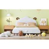 Okak Twin/Full Platform Bed Frame with Upholstered Cute Sheep-Shaped Headboard for Kids Noise-Free Bed Strong Wood Slats Easy Assembly - 3 of 4