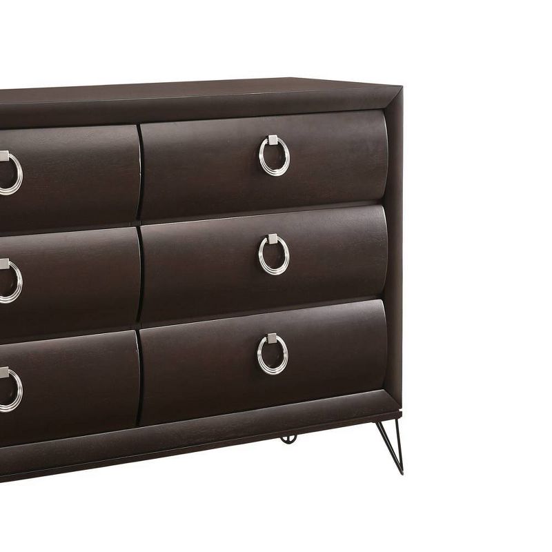 63&#34; Tablita Dresser Dark Merlot - Acme Furniture, 4 of 7