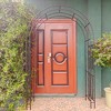 NicBex Metal Garden Arch Garden Trellis L59" x W17.71" x H90.55" Arch Rustproof Garden Tower for Garden, Black - 2 of 4