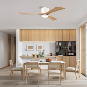 52 Inch Reversible Ceiling Fan with Lights And Remote-The Pop Home - 1 of 4