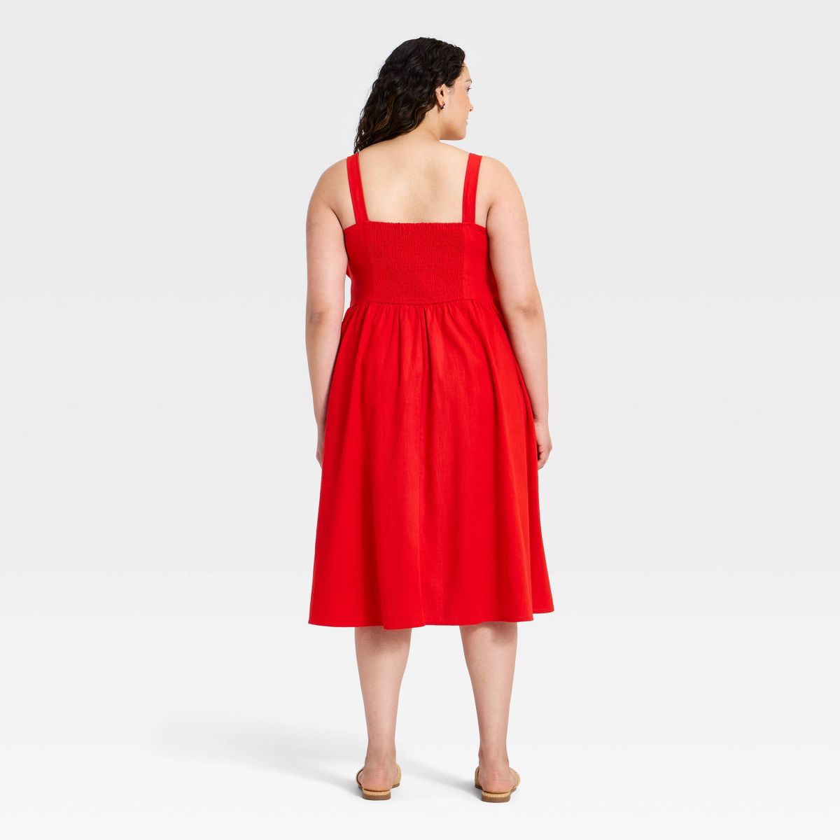 Women's Plus Midi A Line Dresses - Ava & Viv™ - thumbnail 5