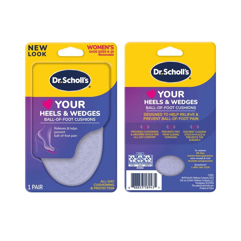 Dr. Scholl&#39;s &#160;Love Your Heels &#38; Wedges Ball of Foot Cushions - Women&#39;s Shoe Size 6-10 - 1 Pair, 3 of 14